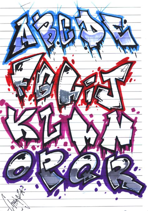 Cool Alphabet Graffiti