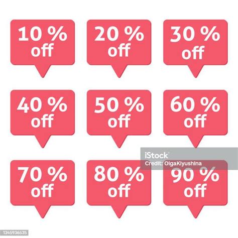 Special Offer Sale Red Tag Isolated Vector Illustration Discount Offer