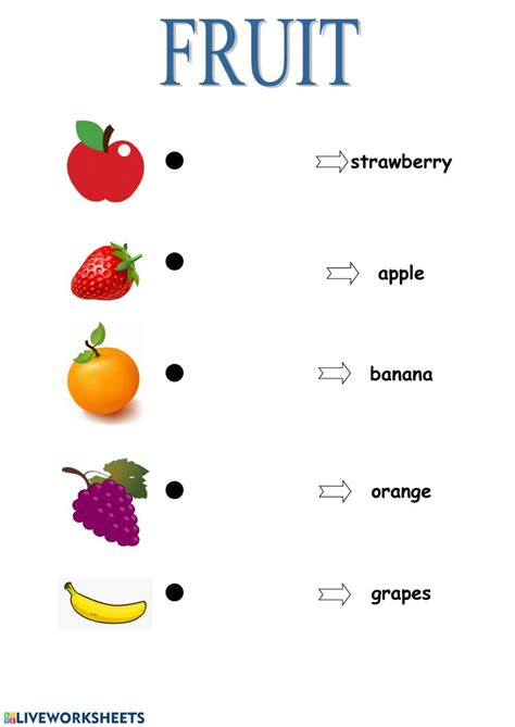 Fruit - Smart Junior 1 - Interactive worksheet | English worksheets for ...