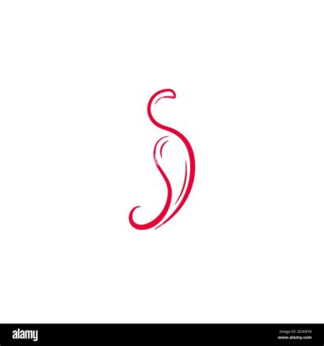 Red Hot Chili Pepper Or Cayenne Or Jalapeno Icon Vector Vegetable Illustration Isolated On