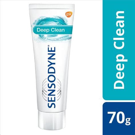 Sensodyne Deep Clean Toothpaste 70 G Triple Cleaning Action Star