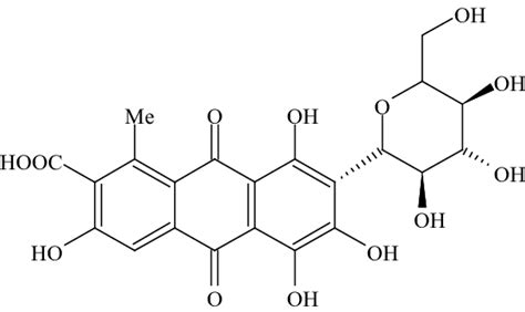 Chemical Structure Of Carminic Acid 2 Anthracenecarboxylic Acid Download Scientific Diagram