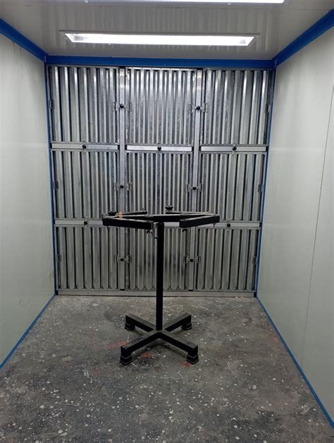 White Side Draft Dry Type Spray Booth For Small Component Painting At