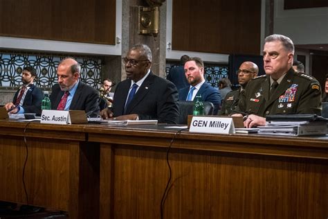 Dvids Images Secdef Cjcs And Usd Comptroller Sasc Budget Hearing