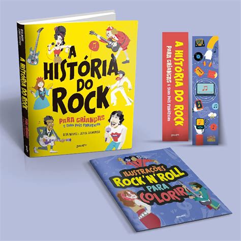 A História Do Rock Para Crianças E Seus Pais Fanáticos Acompanha Brindes