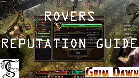 Grim Dawn Rovers Reputation Guide Youtube