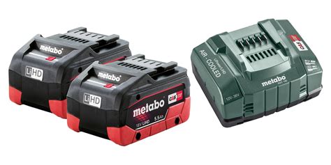 BASIC SET 2 X LIHD 5 5 AH Metabo Battery Set Hammer Drill 18 V 5 5