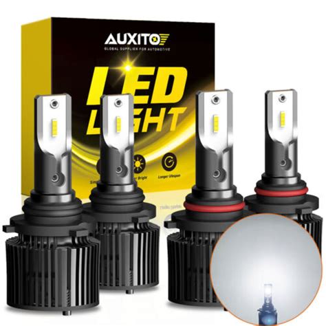 AUXITO CSP 9005 9006 Combo LED Kit Headlight High Low Beam Bulbs White