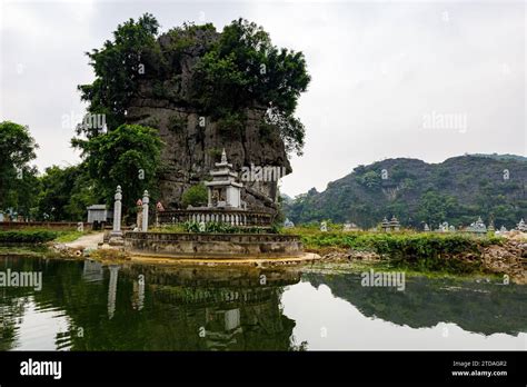 The Temples of Tam Coc Caves in Vietnam Stock Photo - Alamy