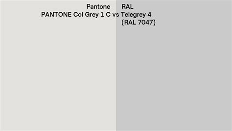 Pantone Col Grey C Vs Ral Telegrey Ral Side By Side Comparison