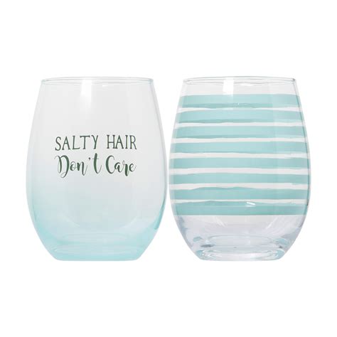 Stemless Wine Glasses, 20 oz, 2 pc