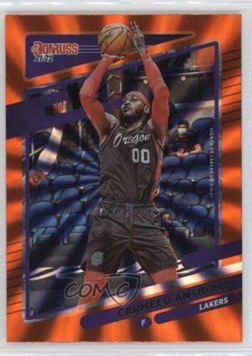 2021 22 Panini Donruss Holo Orange Laser Carmelo Anthony 103 EBay