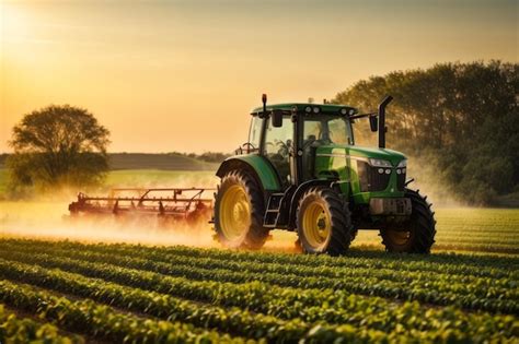 M Quina De Tractor Que Pulveriza Fertilizante Pesticida En El Cultivo