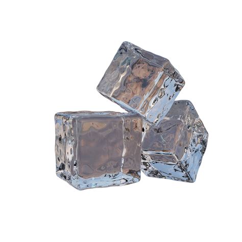 Three artificial ice cubes. 12658457 PNG
