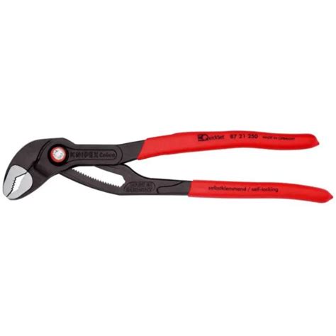 Knipex Cobra Quickset Rohr Wasserpumpen Zange Rot Eur