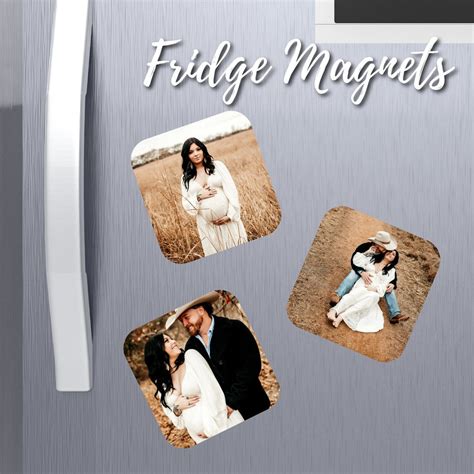 Personalized Picture Fridge Magnets PACK OF THREE Custom Etsy