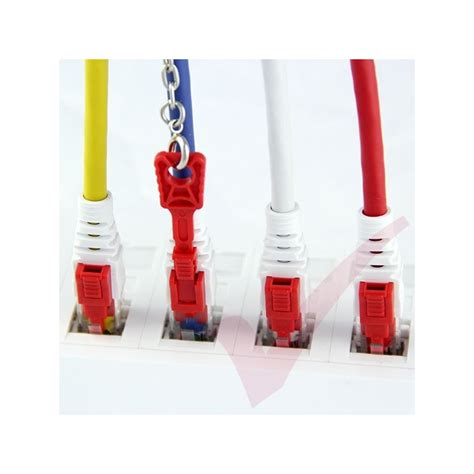 Cat6 Rj45 Lockable Utp Lszh Patch Cables Red