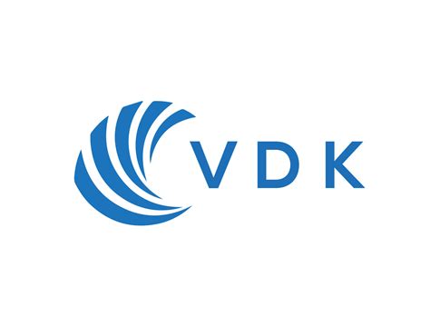 Vdk Letra Logo Dise O En Blanco Antecedentes Vdk Creativo Circulo