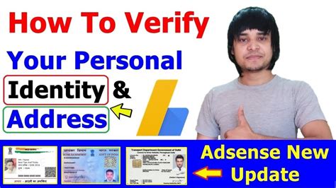 How To Verify Your Personal Identity In Google Adsense With ID Card Or