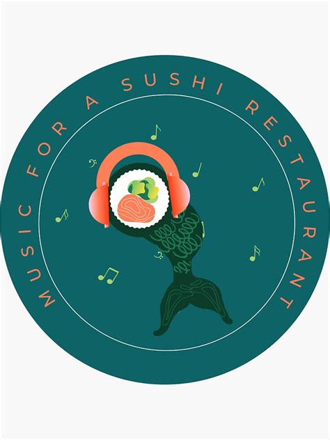 Music For A Sushi Restaurant Harry Styles Sushi Mermaid Sticker For