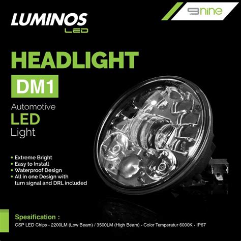 Jual Lampu Depan Daymaker Original Luminosled Nine Led Dm Cabro