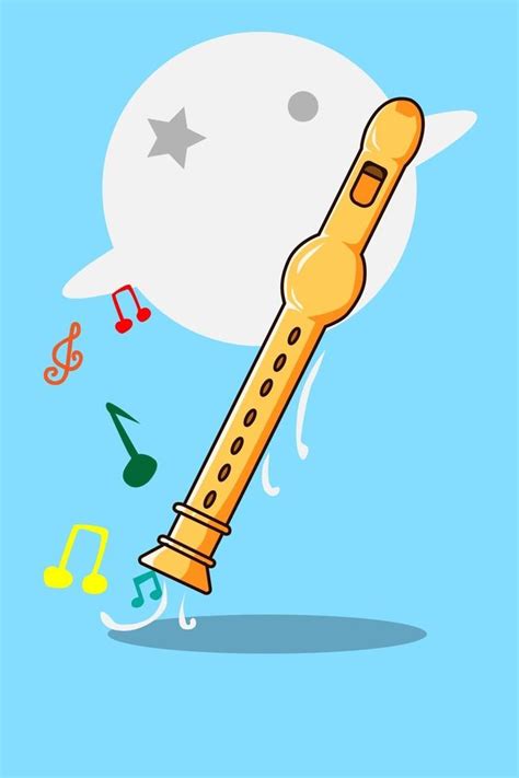 Flute Cartoon Illustration 3226400 Vector Art At Vecteezy