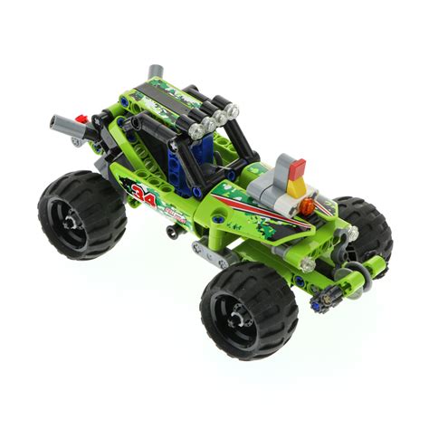 1x Lego Set Auto Fahrzeug Wüsten Buggy 42027 61481 grün unvollständig