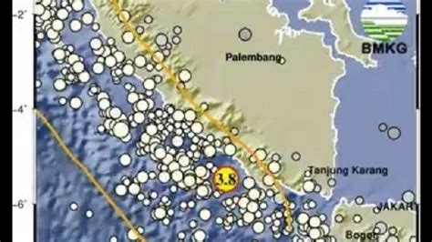 Gempa Bumi Baru Saja Guncang Lampung Info Bmkg Kekuatan Gempa M Di