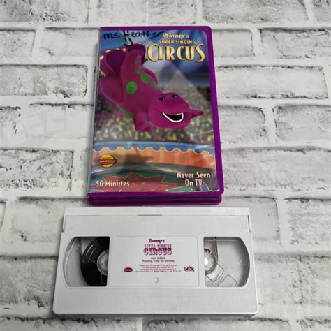 Barney Super Singing Circus Vhs Never Seen On Tv Min