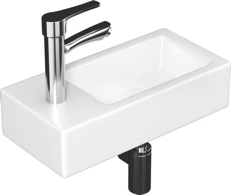 Amplecharmic Wall Mounted Sink For Small Bathroom 14 5 X 7 3 Ceramic Rectangular Wash Basin