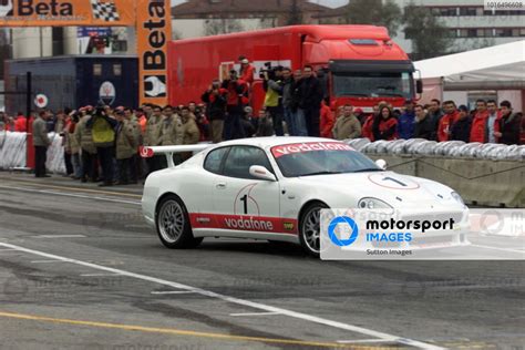 Luciano Burti Bra Ferrari Test Driver Drives The Maserati Trofeo