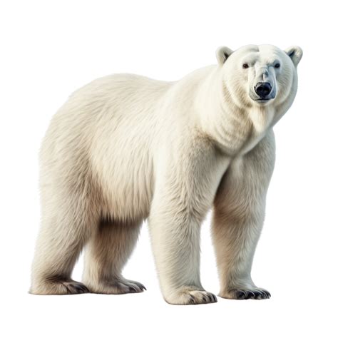 AI generated Polar bear clip art 40193220 PNG