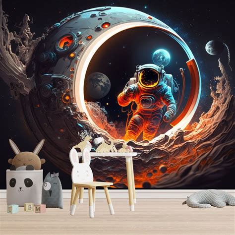 Astronaut Wallpaper, Astronaut on the Moon Wallpaper for Kids and ...