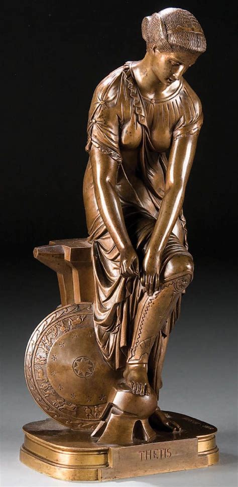 French bronze, "Thetis," Pierre Eugene Emile Herbert. | Buddha statue, Statue, Bronze