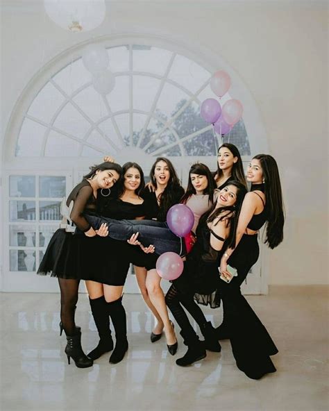 Black themed bachelorette party. | Bridesmaid photoshoot, Bridal ...