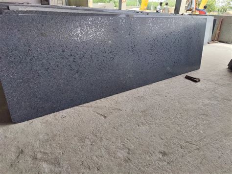 Polished Mm Lapotra Rectangular Steel Grey Granite Slab For