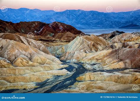 Zabriskie Point, Death Valley Stock Photo - Image of outdoors ...