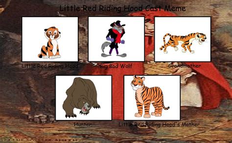 ariel  red riding hood meme cast  castzilla  deviantart