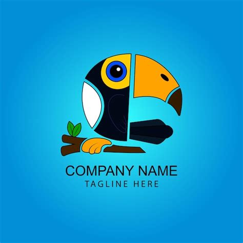 Premium Vector Beautiful Toucan Bird Logo Vector Design