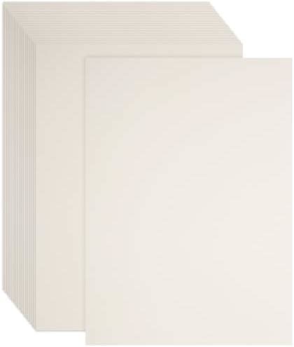 Amazon SallyFashion 100 Sheets Cream White Cardstock Paper Ivory