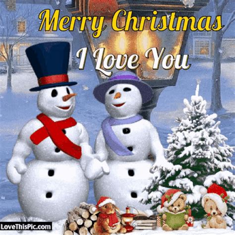 Merry Christmas ILove You GIF - MerryChristmas ILoveYou Kiss - Discover ...