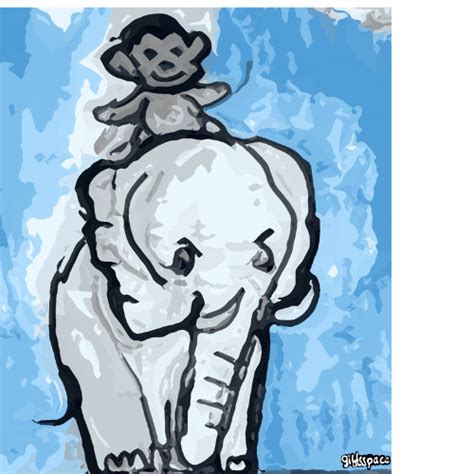 monkey  elephant friends