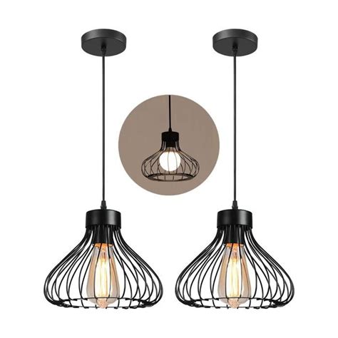 Zaku Lot De Suspension Luminaire Industrielle Plafonnier Abat Jour En