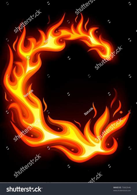 Ring Of Fire Stock Vector Illustration 73662646 Shutterstock