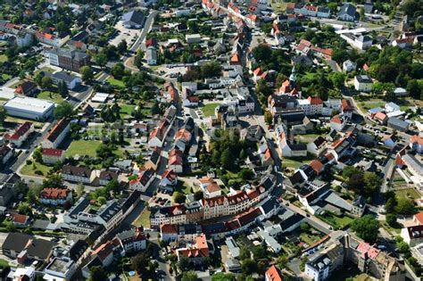 Bad Lausick Von Oben Stadtansicht Vom Innenstadtbereich In Bad