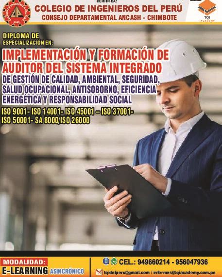 DIPLOMA DE ESPECIALIZACIÓN EN IMPLEMENTACIÓN Y FORMACIÓN DE AUDITOR