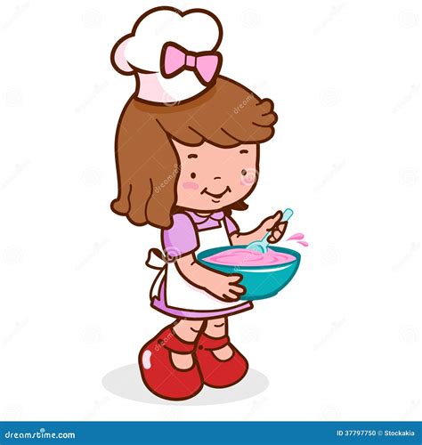 Little Kid Chef Cooking Stock Photo - Image: 37797750