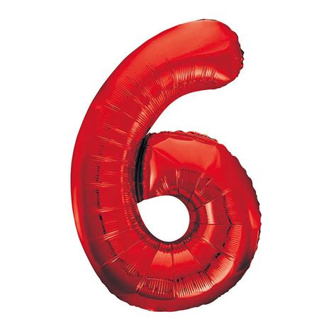 Number 5 Red Foil Balloon 86cm - Party Savers