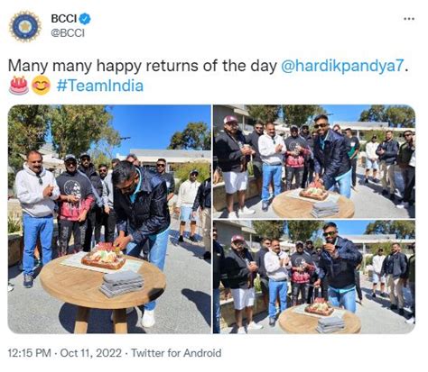 Indian Cricket Fraternity Extends Birthday Wishes To Hardik Pandya