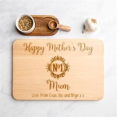 Mother S Day Gifts No Mum Monogram Personalised Engraved Wooden